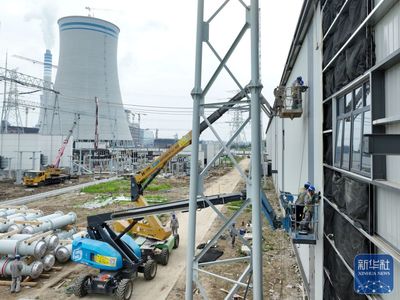 安徽淮南 错峰作业护航电网工程 输变电设备有序推进